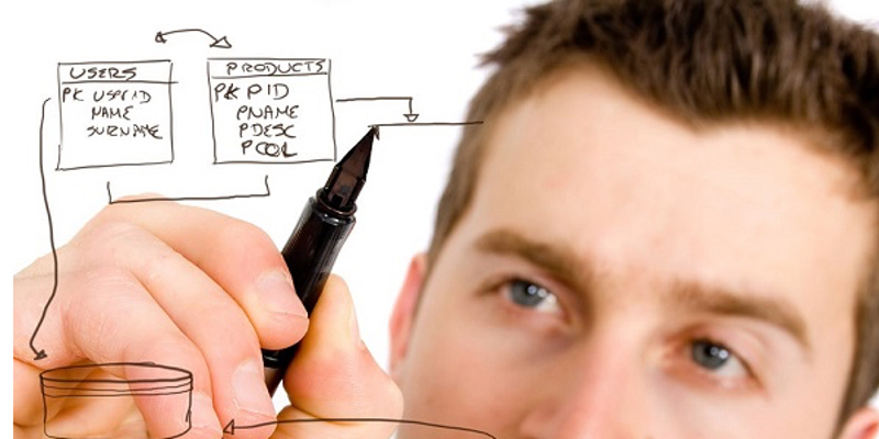 picture of UX guy writing 